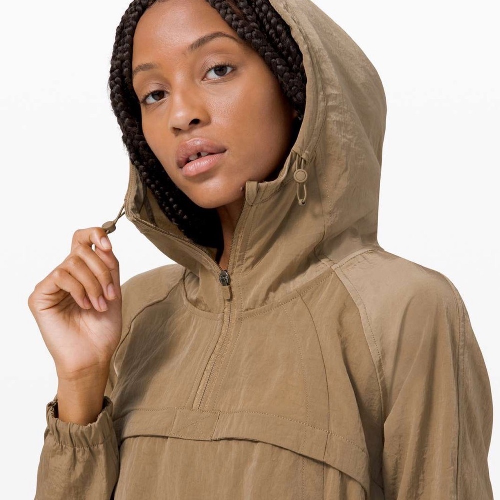 Lululemon Seek Vistas 1/2 Zip Jacket
 Frontier Size M/L Khaki
